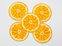 Термоклеевой патч апельсин